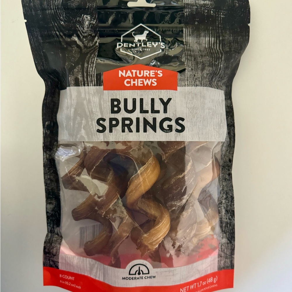 Dentley's Bully Springs Dog Chew New